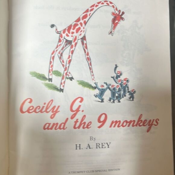 The 1st Book about Curious George: Cecily G & the 9 Monkeys - Picture 4 of 4